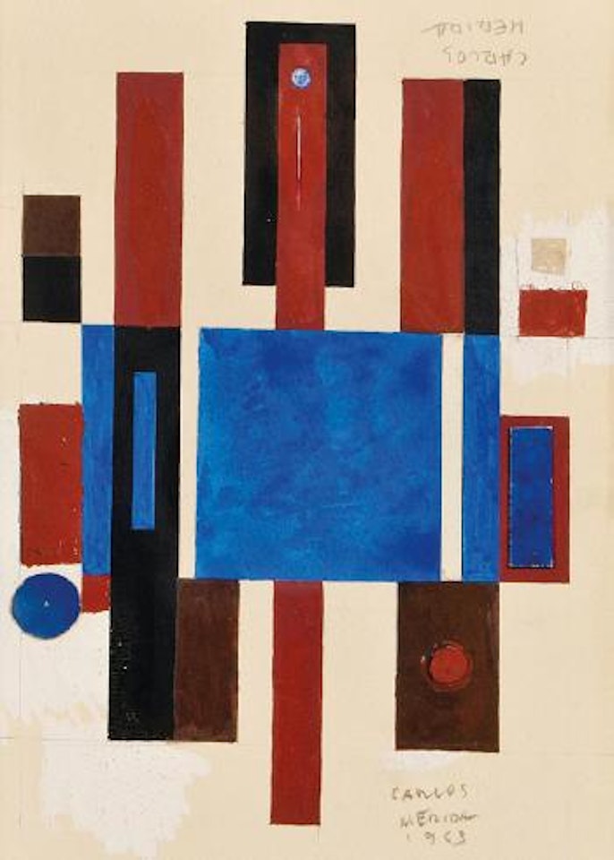 Equilibrio en punto azul by Carlos Mérida