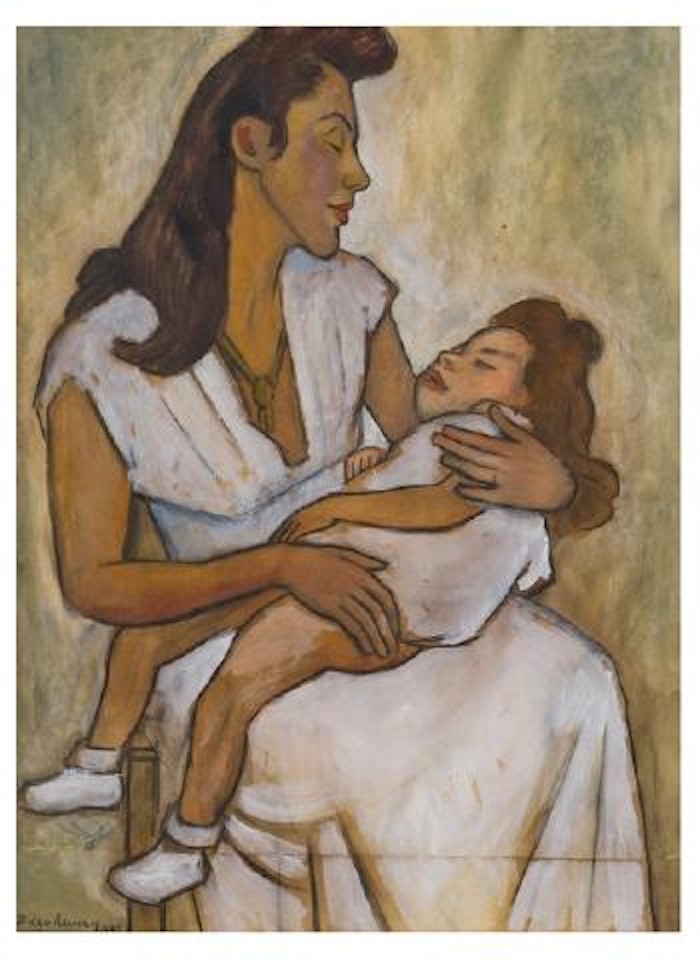 Maternidad (retrato de Anita Antúnez y su hija) by Diego Rivera