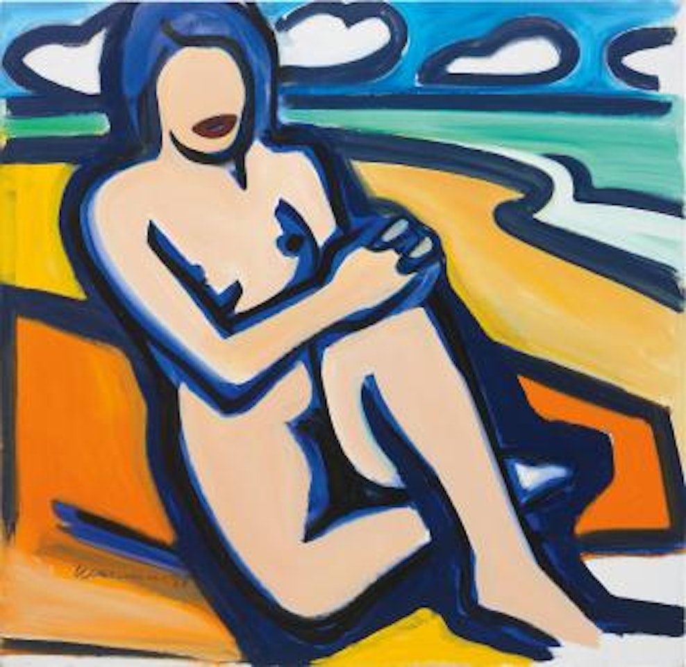 Blue Nude Drawing (12/17/99) by Tom Wesselmann