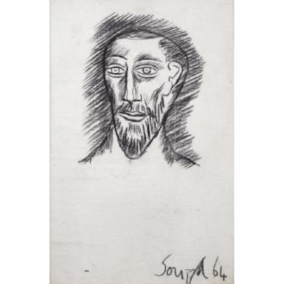 Untitled (Head of a Man) by Francis Newton Souza