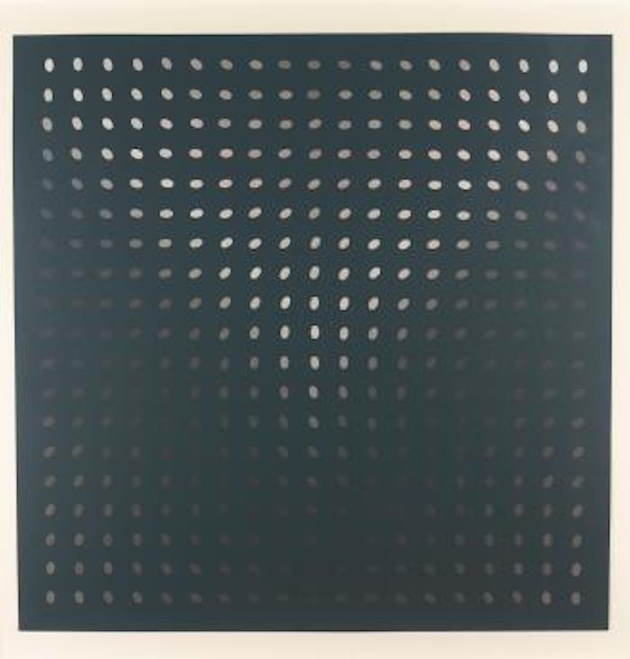 Untitled (Nineteen Greys D) (S. 8D) by Bridget Riley