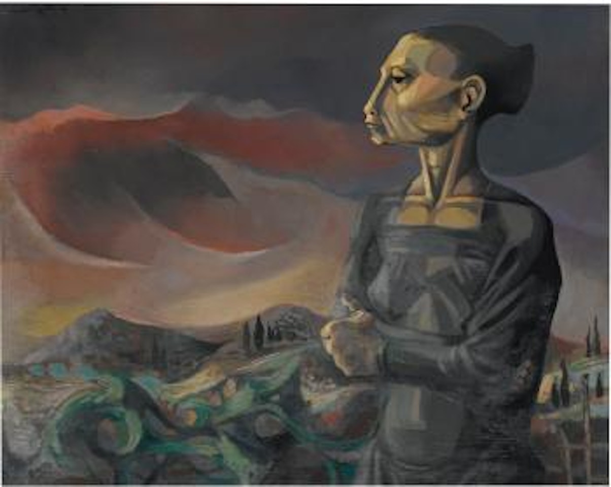 Woman in a Landscape by Michael Ayrton