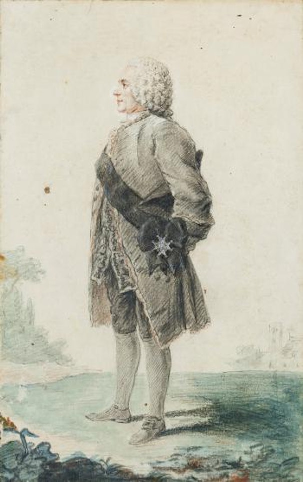 Portrait De George Martin Guerin (1710 - 1791), Chirurgien-major Des Camps Et Armées Du Roi, Des Mousquetaires Noirs Et De L'hôpital De La Charité by Louis Carrogis Carmontelle