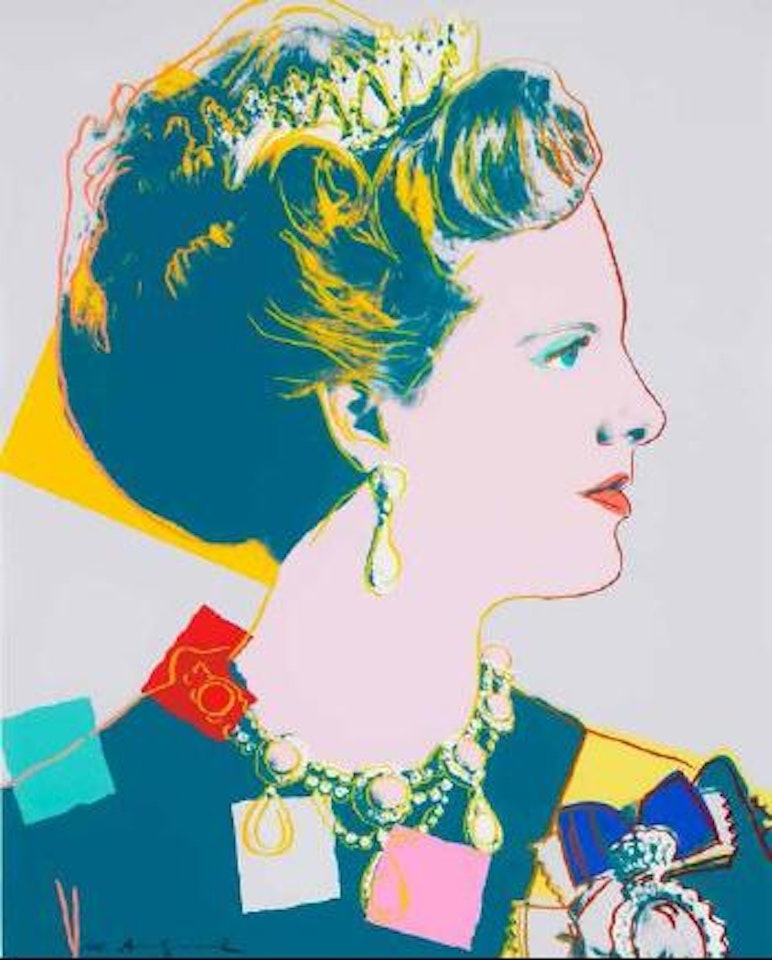 Queen Margrethe II of Denmark by Andy Warhol