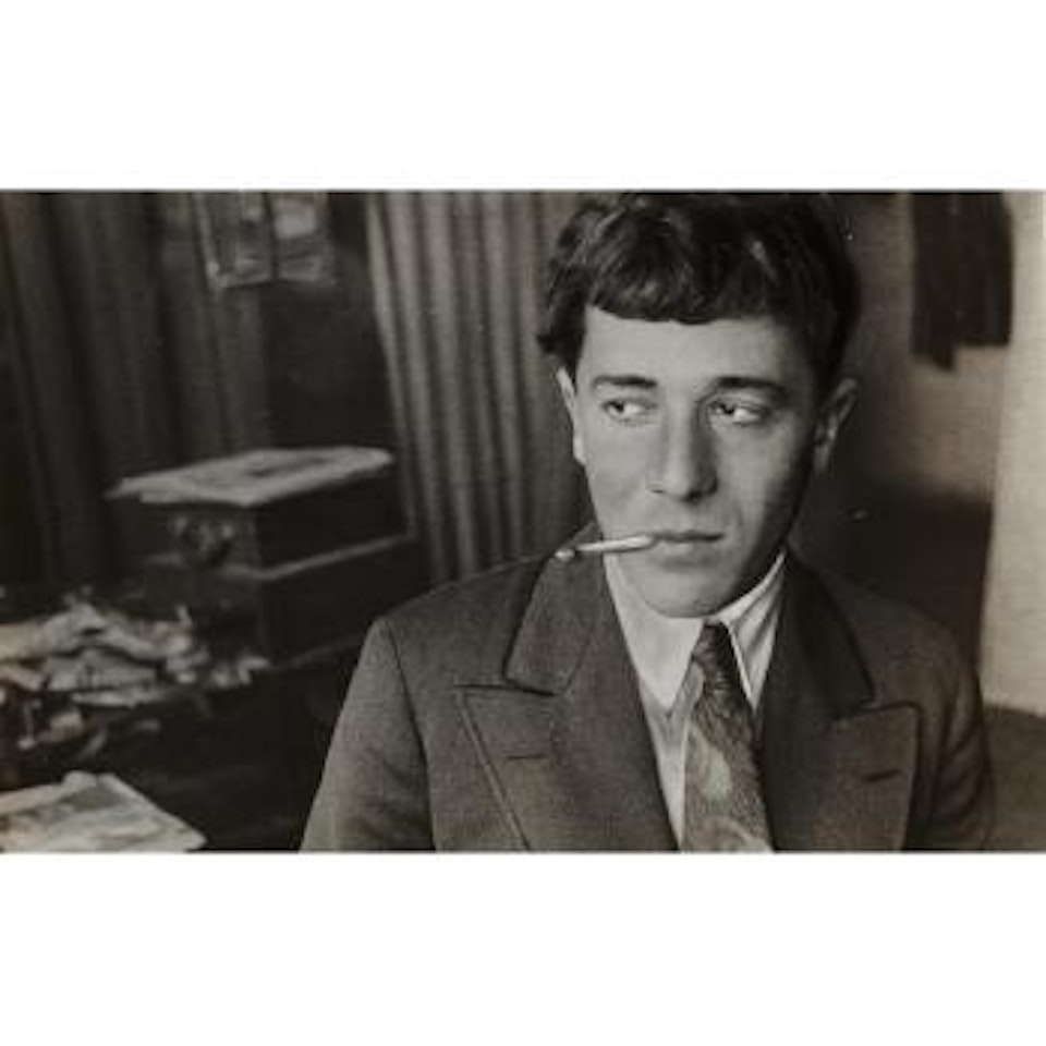 Portrait of Semyon Kirsanov (poet), taken at the Rodchenko Studio (21 Myasnitskaya Street, now Kirov Street) by Alexander Rodchenko