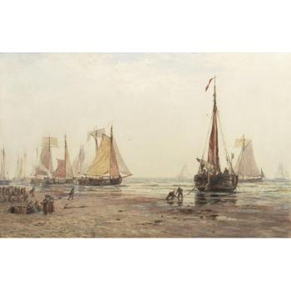 A Misty Morning, Scheveningen by Thomas Bush Hardy