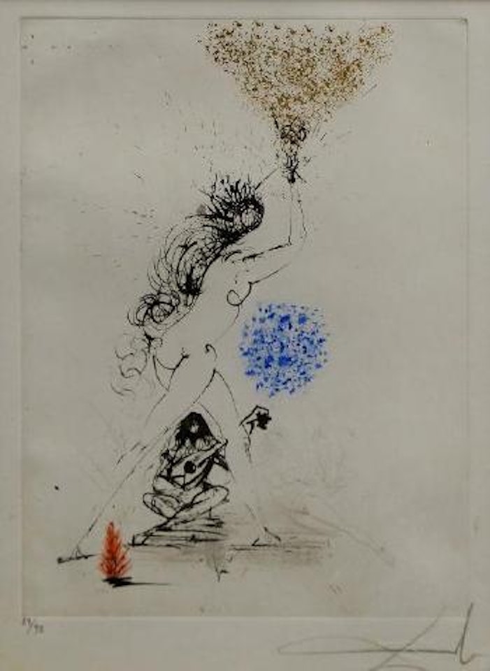 La Fille au Flambeau by Salvador Dali