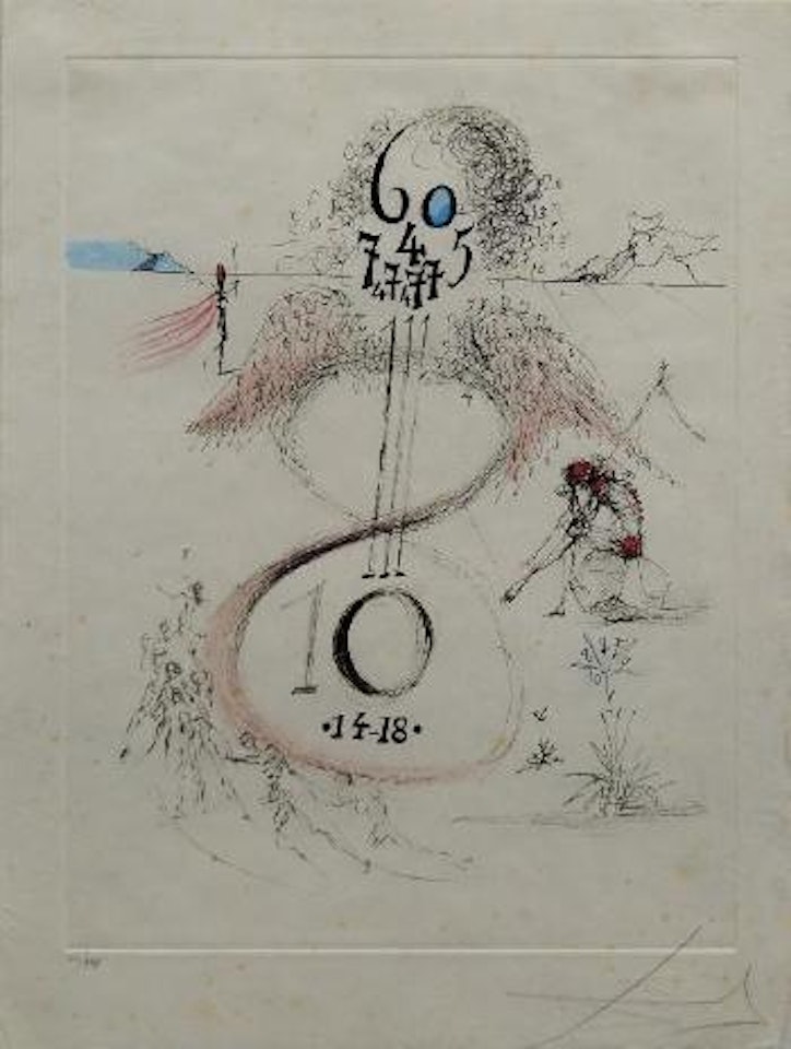 La Guerre de '14-'18  (The 1914-1918 War) by Salvador Dali