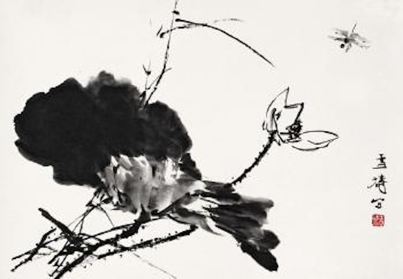 Lotus and Dragonfly by Wang Xuetao