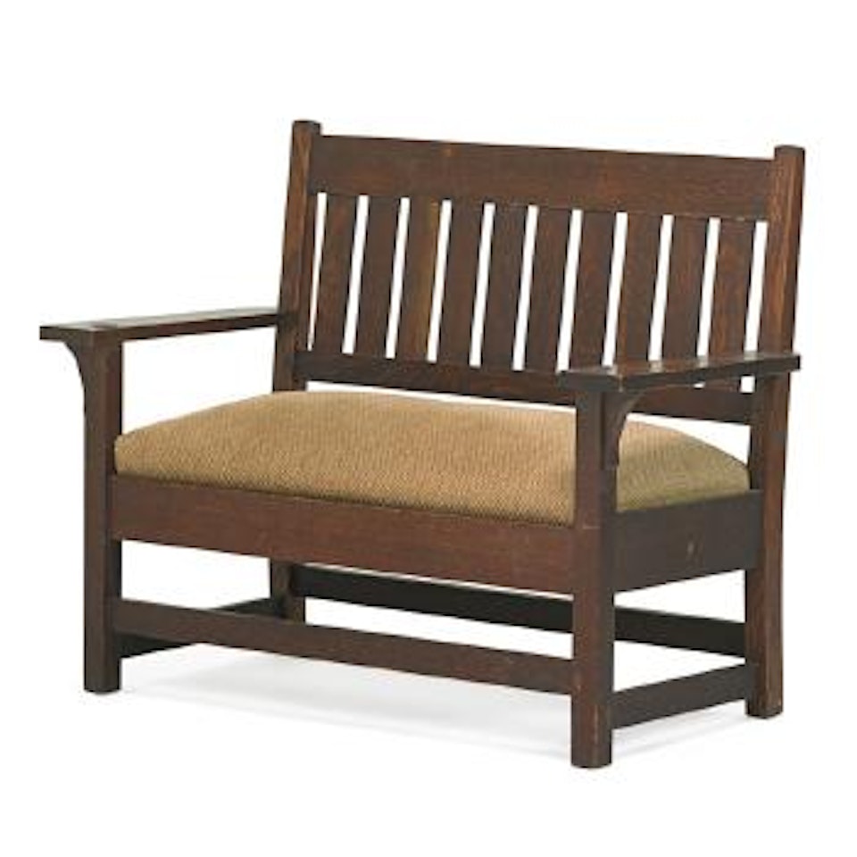 Loveseat by Gustav Stickley