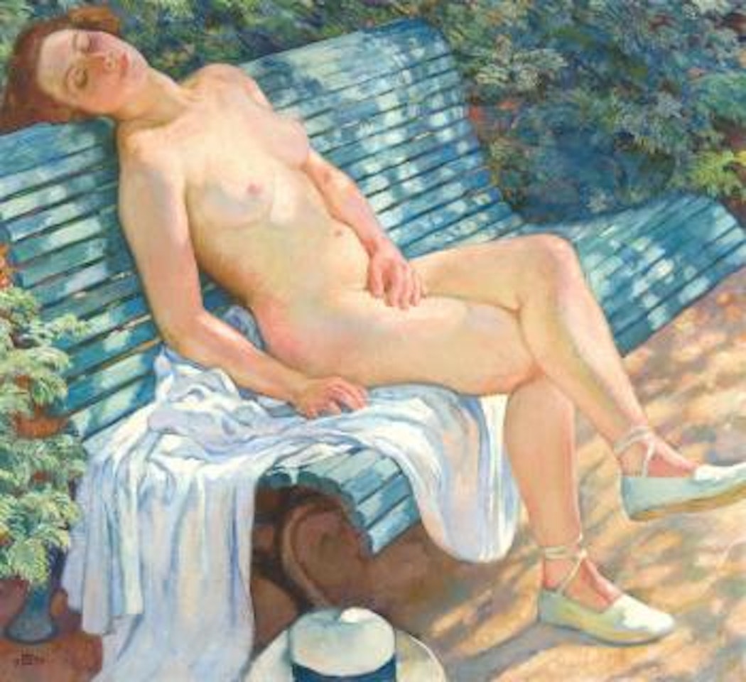 Le modèle assoupi  - The sleeping model by Theo van Rysselberghe
