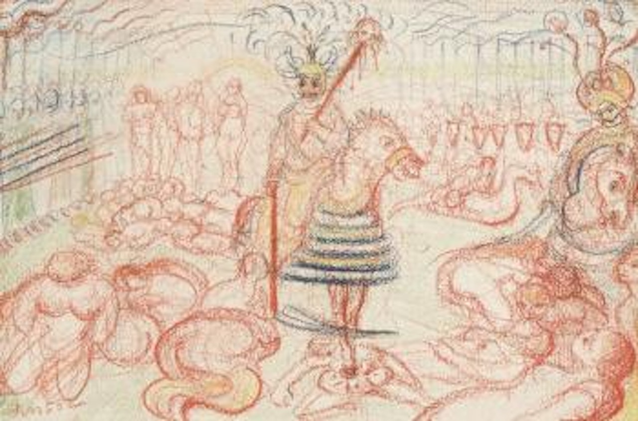 Carnival Scene - Scène de carnaval by James Ensor