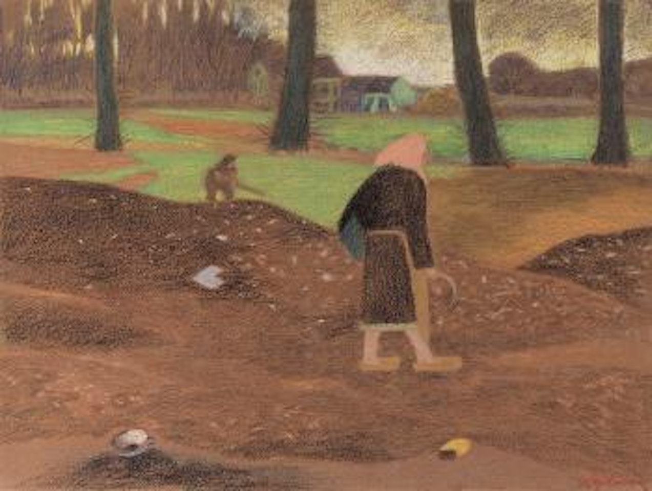 Field workers - Travail des champs by Léon Spilliaert