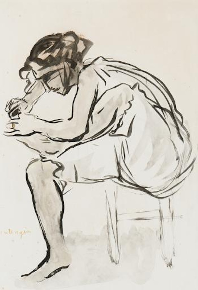 Sitting Woman by Kees van Dongen