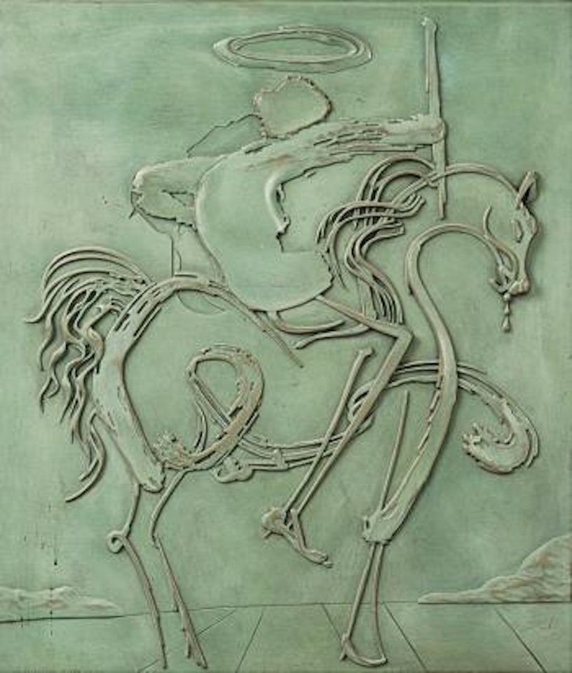 Black cavalier by Salvador Dali