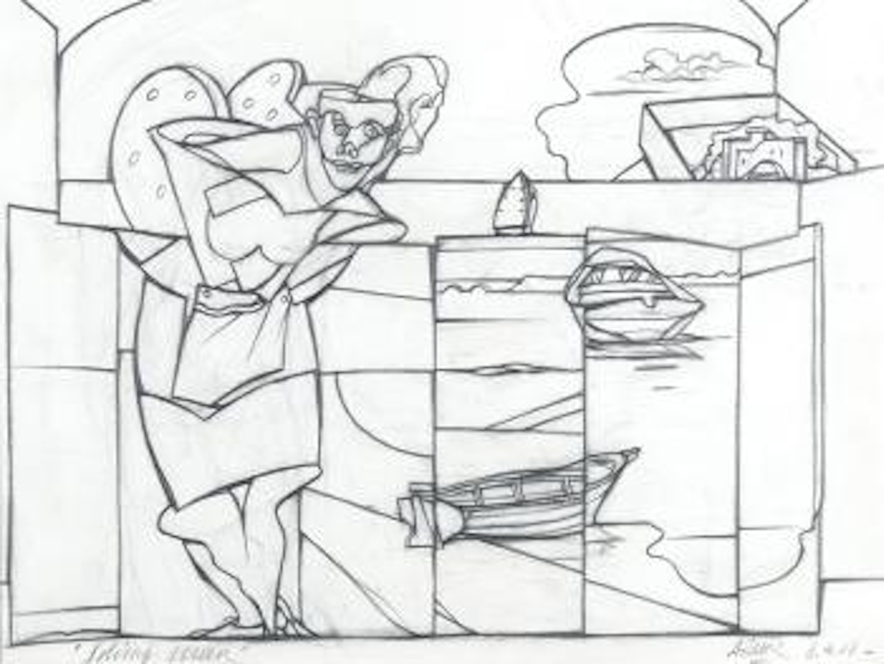 Folding Screen by Valerio Adami