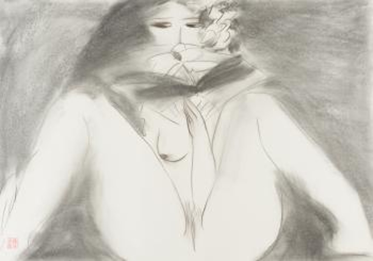 My fan can't hide my innocense by Walasse Ting