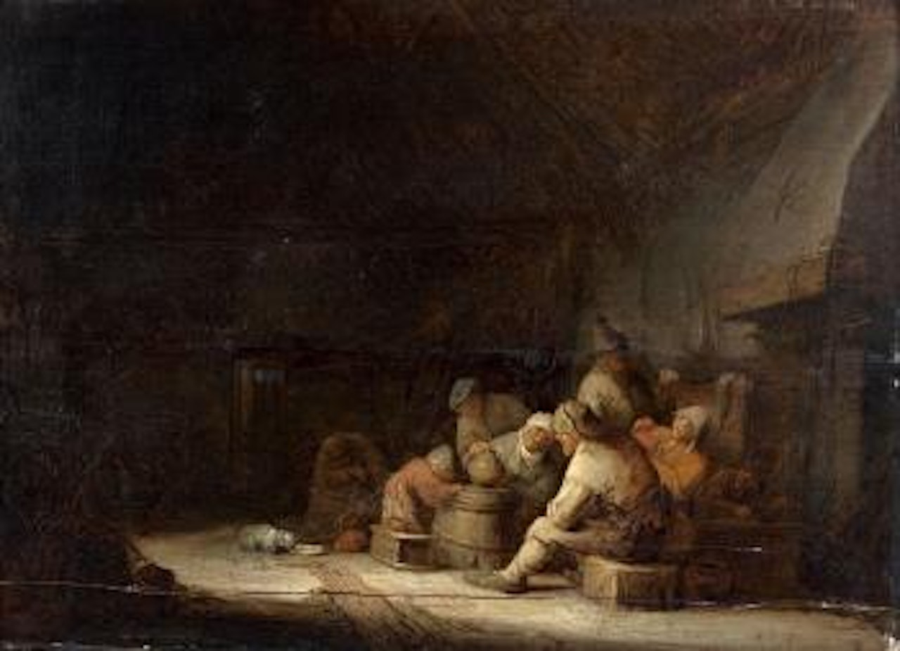 Interieur de ferme by Adriaen van Ostade
