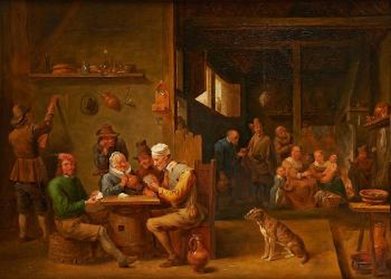 La partie de cartes animée by Flemish School