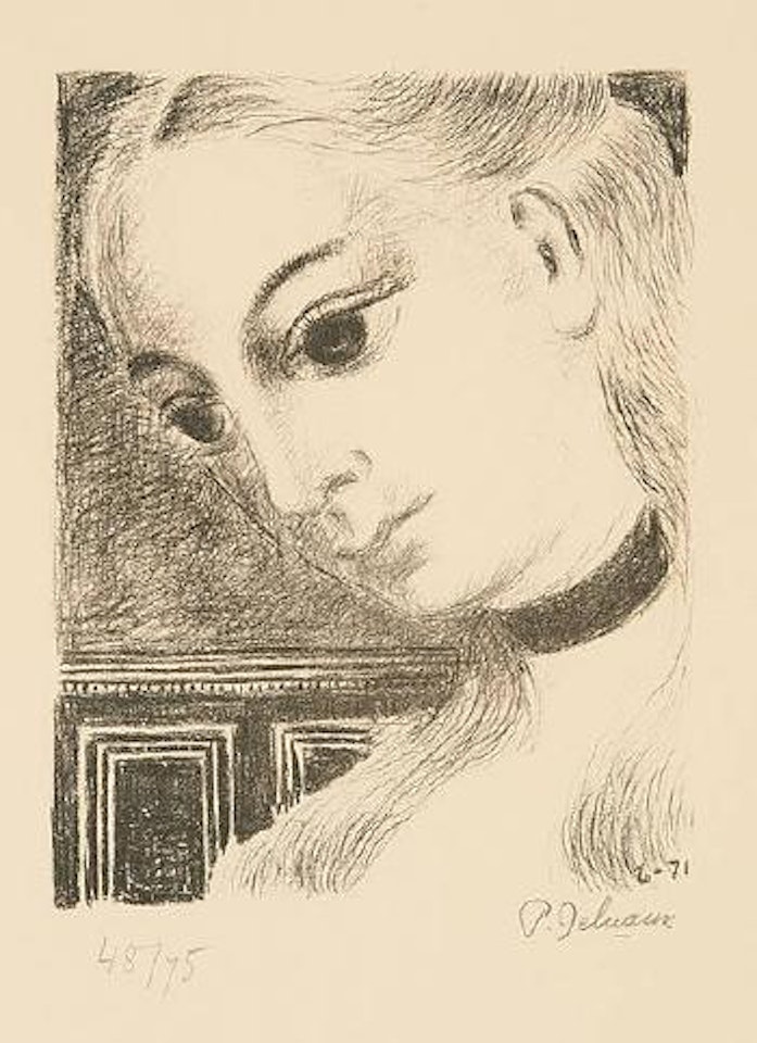 Anne de profil by Paul Delvaux