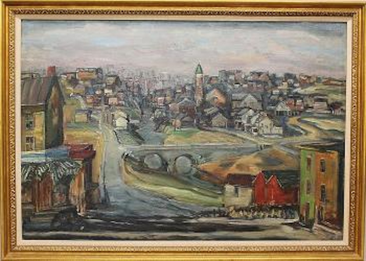 City street by Walter Emerson Baum