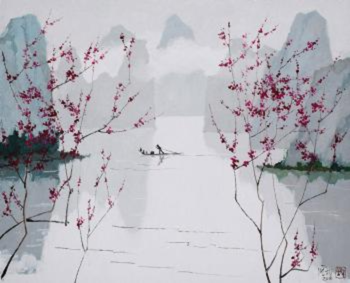 Spring river by Pang Jiun