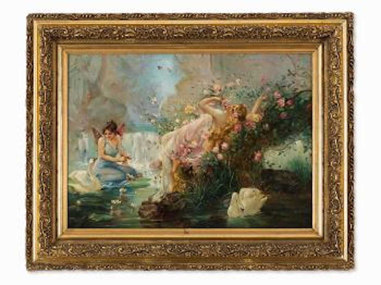 Elves by the Stream by Hans Zatzka