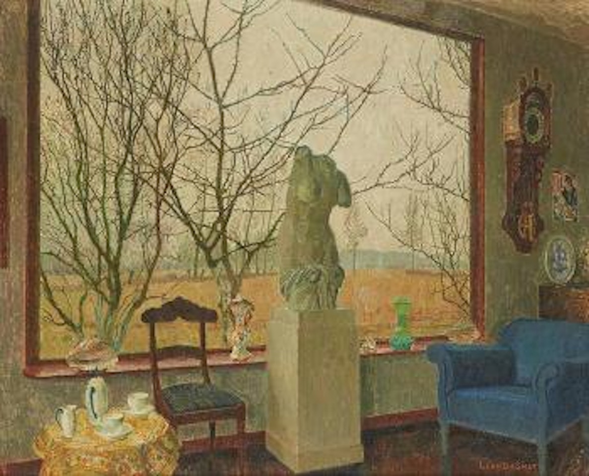 Ma fenêtre en hiver by Leon de Smet