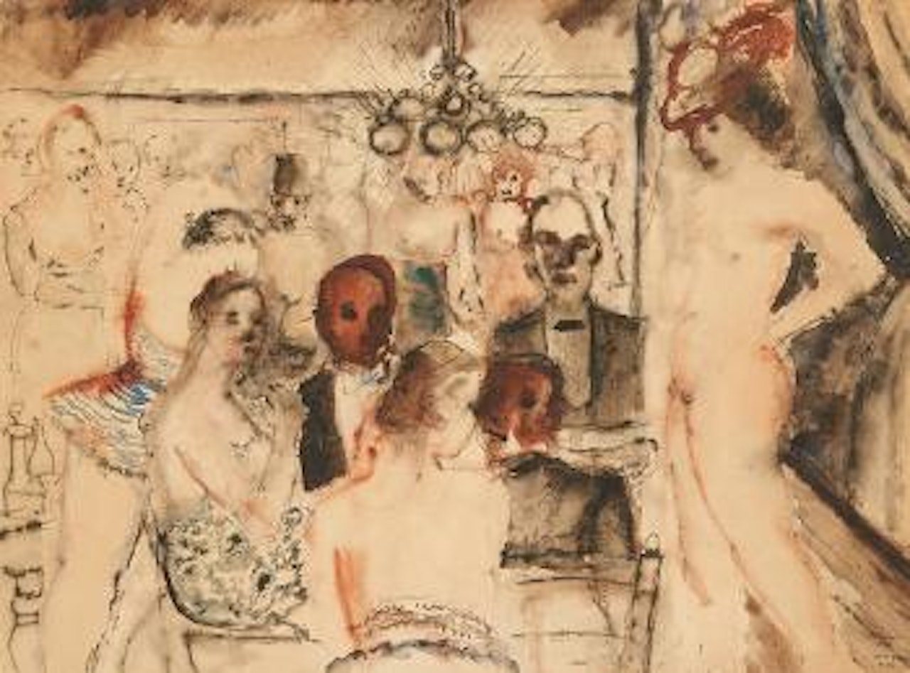 Bar à Westende en 1933 by Paul Delvaux