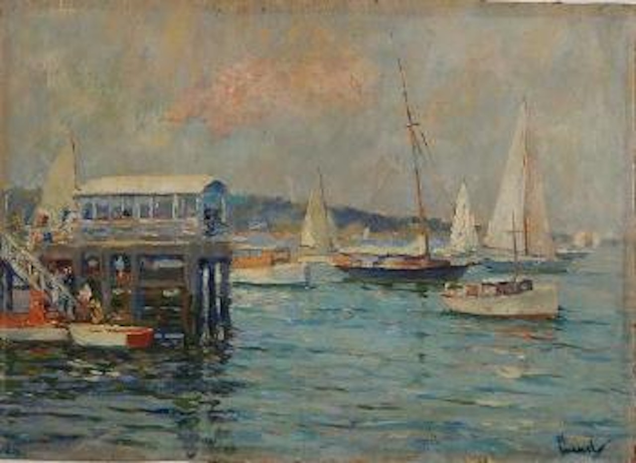 The yacht club by Edward Cucuel