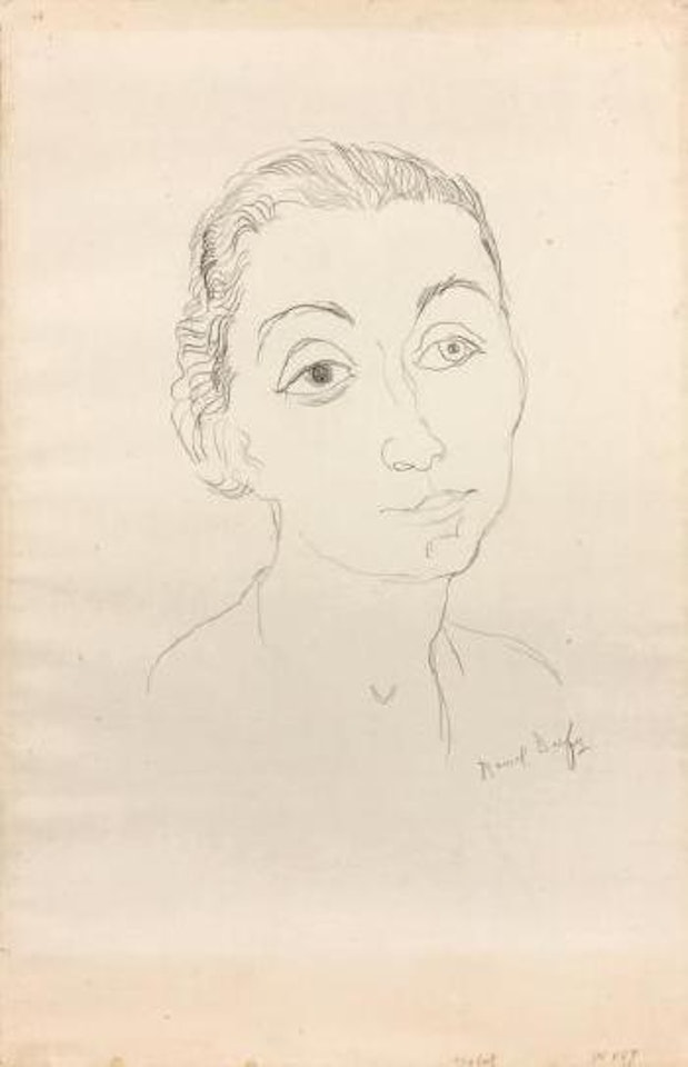 Portrait de femme en buste by Raoul Dufy