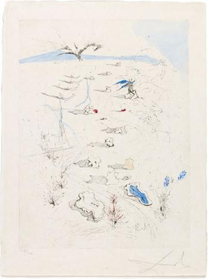 Les tranchees (The trenches) by Salvador Dali