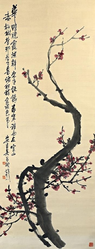 Blossoming Plum tree by Wu Changshuo