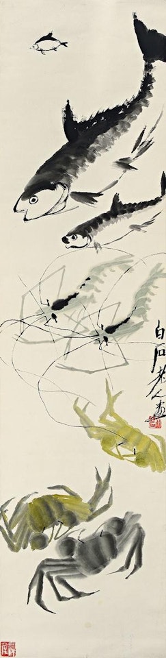 Fish, Shrimps and Crabs by Qi Baishi