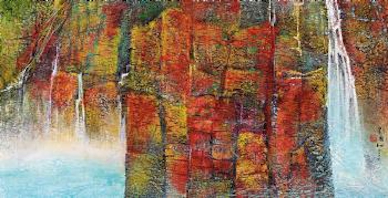 Hongshixia: Travel note from Yuntaishan - 1 by Liu Kuo-Sung (Liu Guosong)