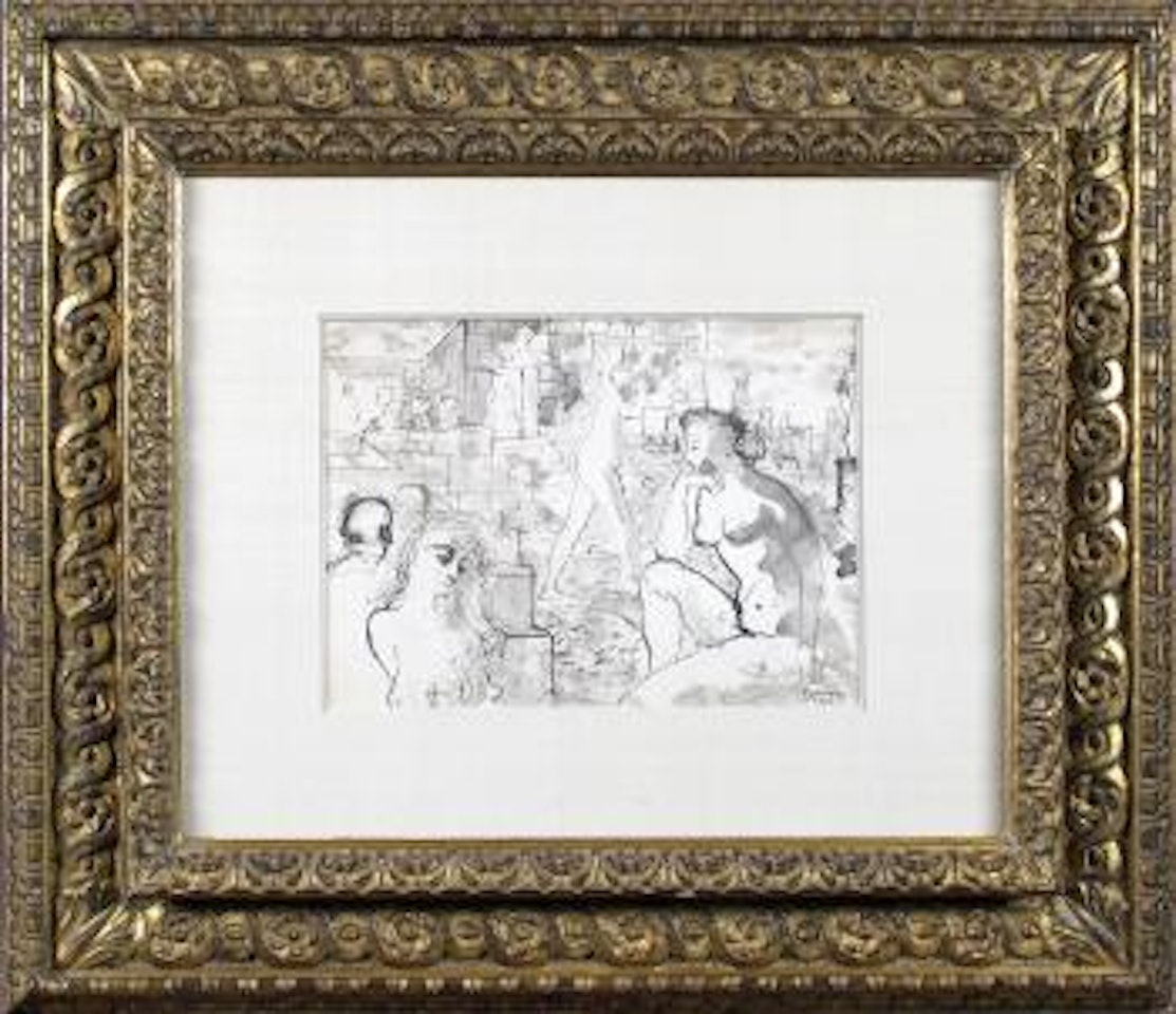 Nus féminins et ruines by Paul Delvaux