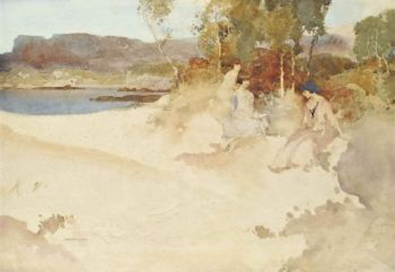 A September picnic by William Russell Flint