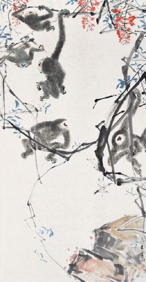 Five Gibbons by Chen Wen Hsi