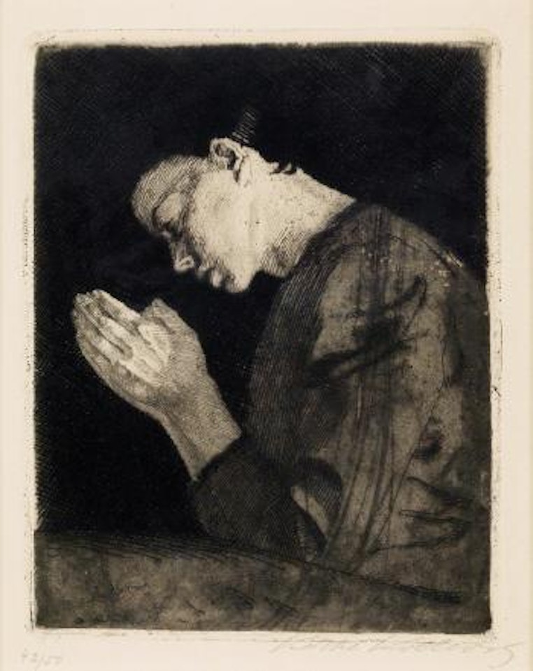 Betendes Madchen by Kathe Kollwitz