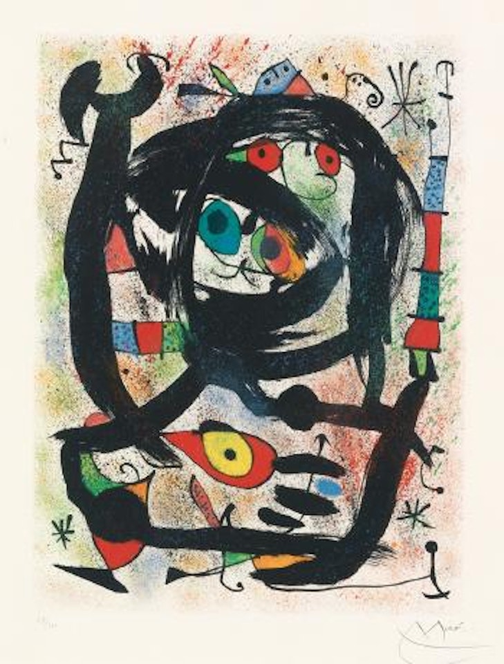 Lithograph For The County Museum Of Art, Los Angeles by Joan Miró