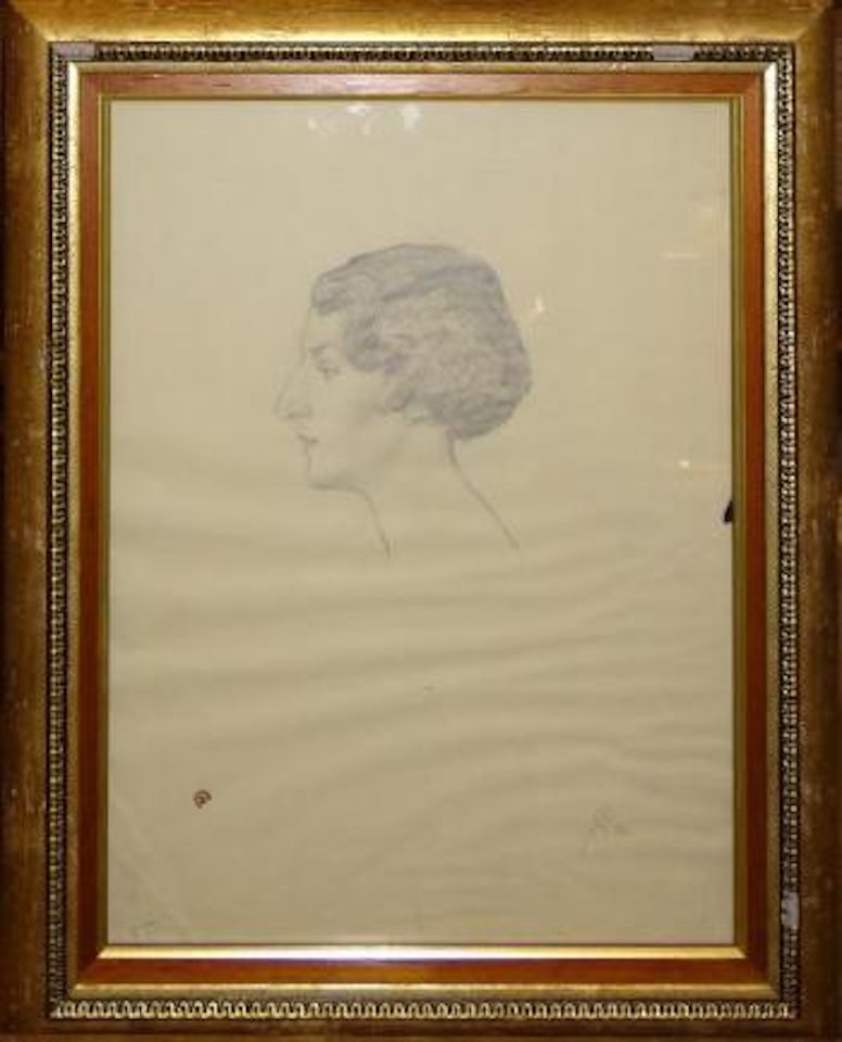 Profil féminin by Mstislav Valerianovich Dobuzhinsky