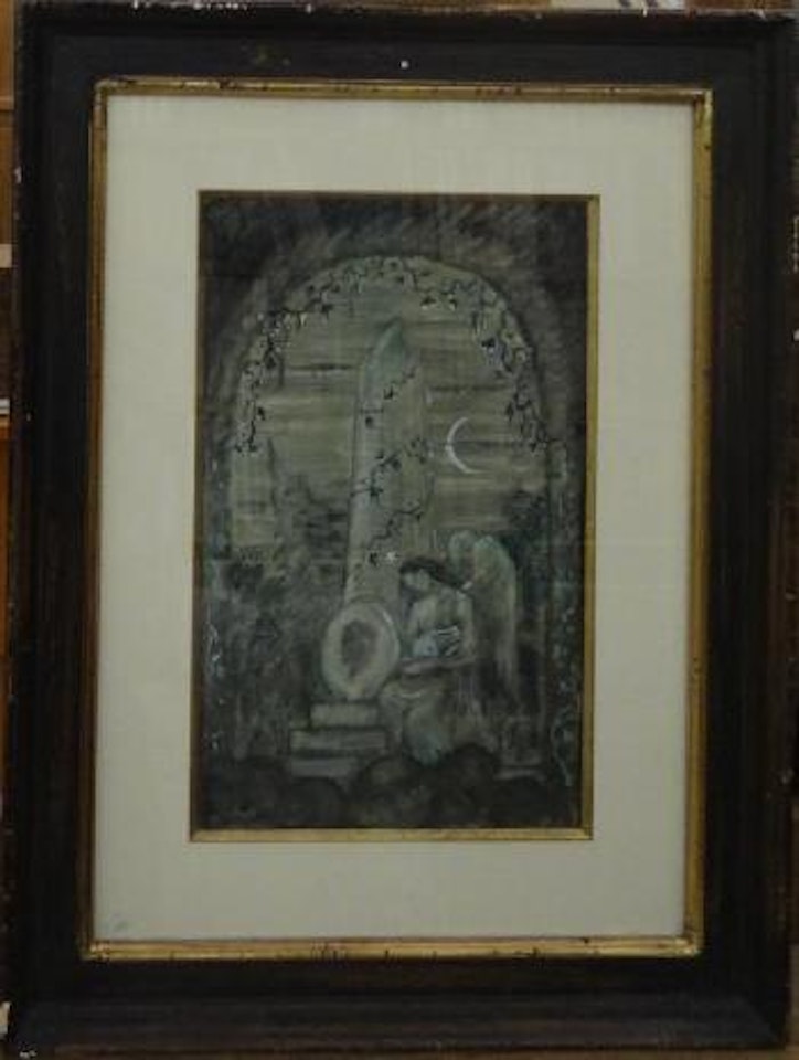 Composition à l'ange by Mstislav Valerianovich Dobuzhinsky