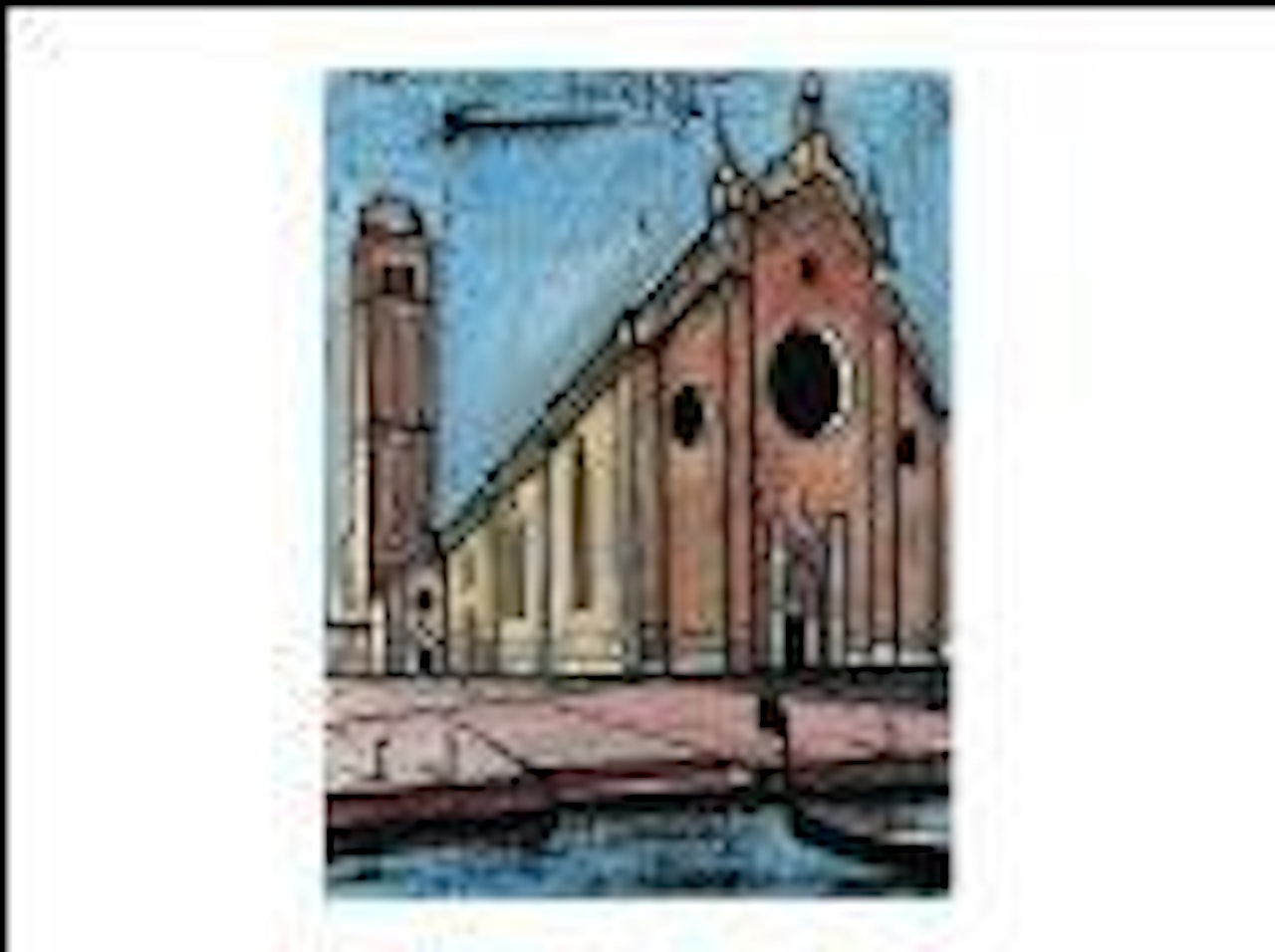 Eglise des Frari by Bernard Buffet