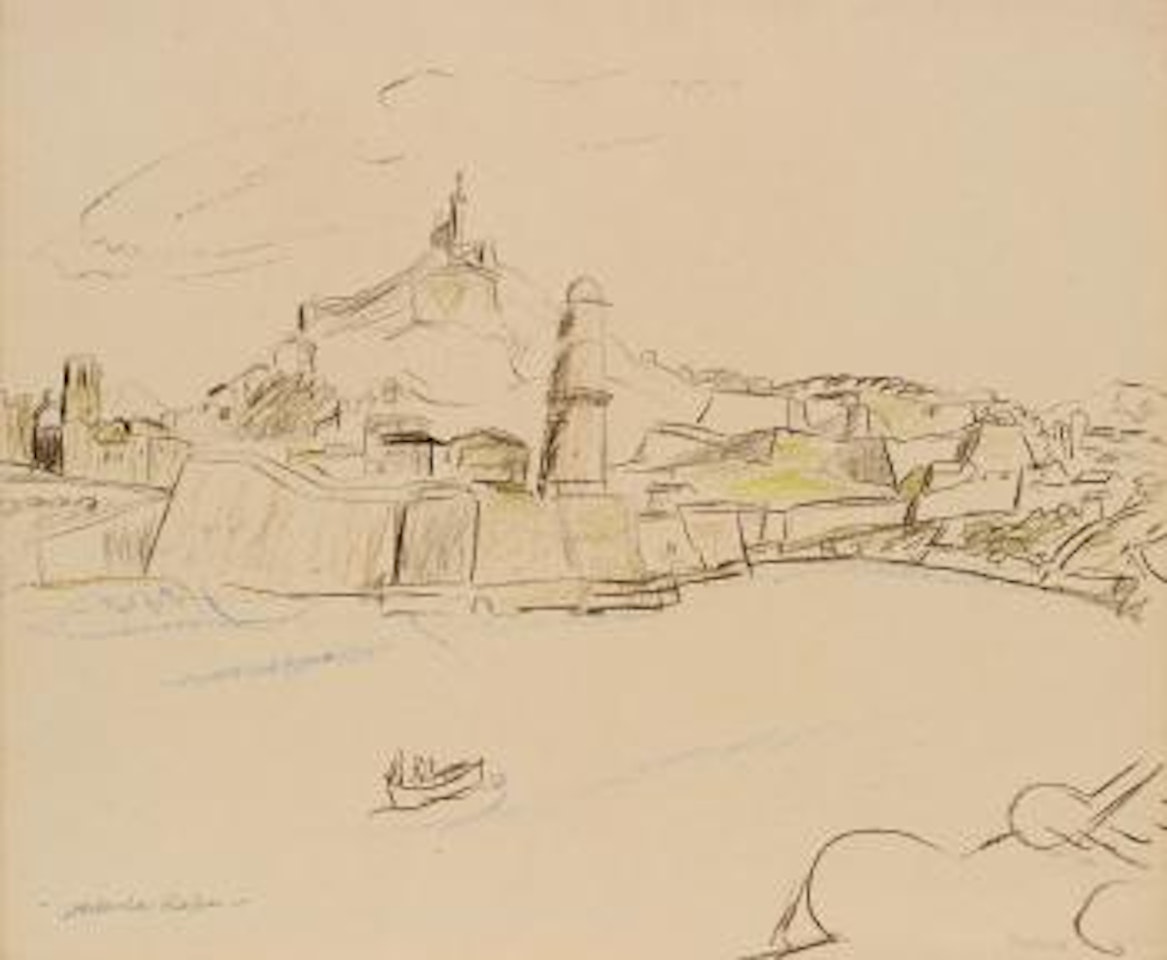Westlicher Hafen by Erich Heckel