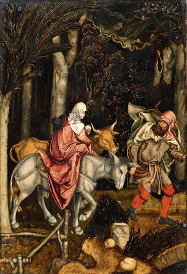 The Flight into Egypt by German School