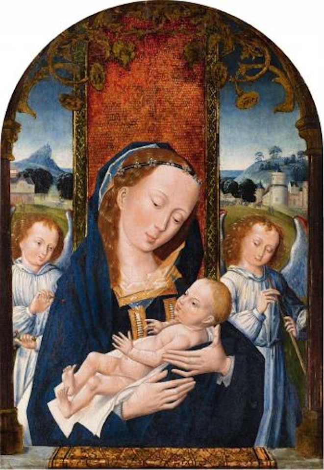 The Virgin and Child with Angels by Flemish School