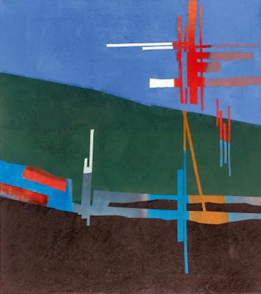 Weiss von oben und Rot by Fritz Winter