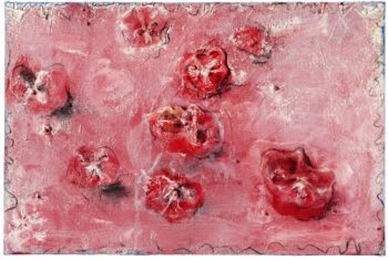 Tomates au cadre bleu by Miquel Barcelo