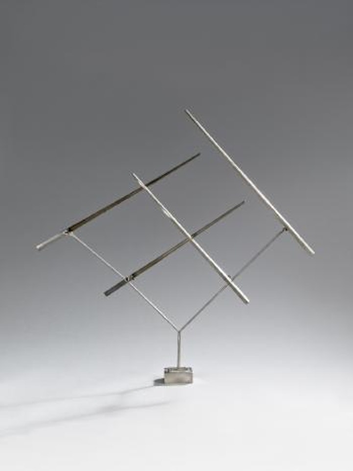Four lines oblique VI by George Rickey