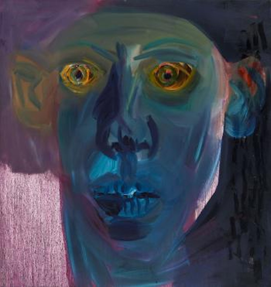 Crazy face by Rainer Fetting